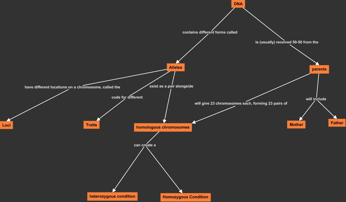 Inheritance Map How Are Traits Passed To Offspring 